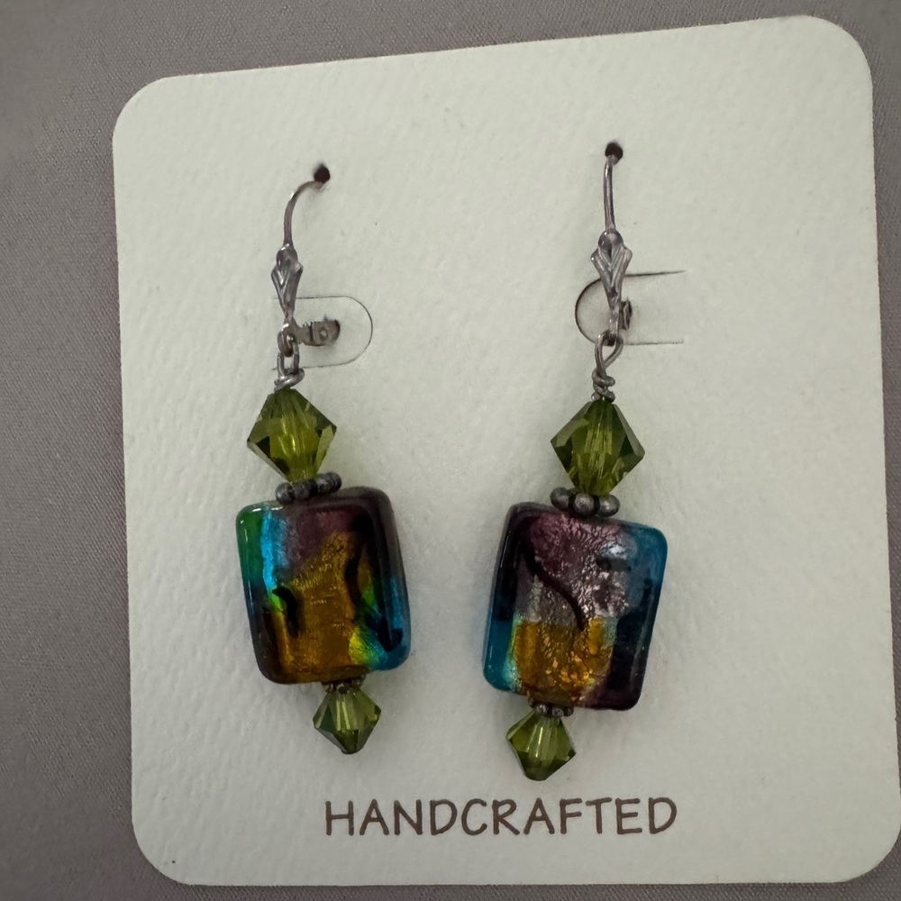 Murano Glass & Beaded Earrings